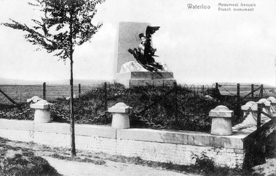 The French Monument to the Battle of Waterloo, Commemorative Postcard, c.1912 by Belgian Photographer